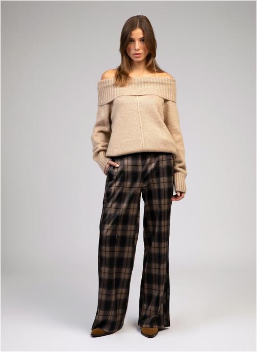An'ge Pantalons droit PANTALON PATRILA marron femme marron