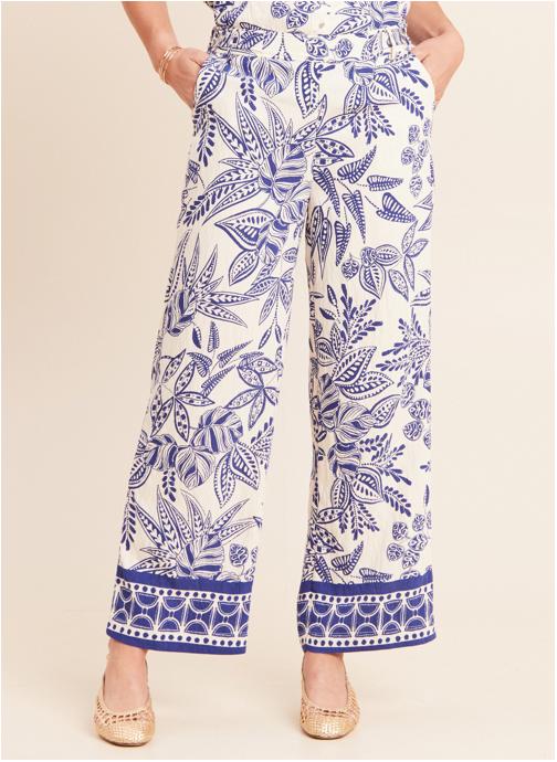 Bréal Pantalons droit PEFLOUBASE femme bleu