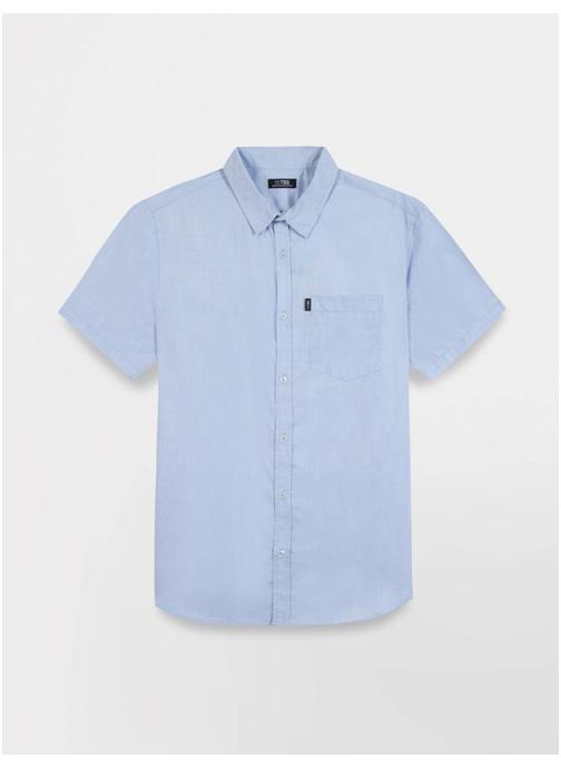 TBS Chemises Chemise manches courtes TYRONCHA OXYGENE homme bleu
