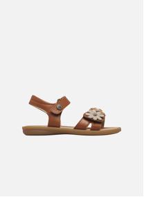 Sandales Sandales NINDY Cognac- fille blanc