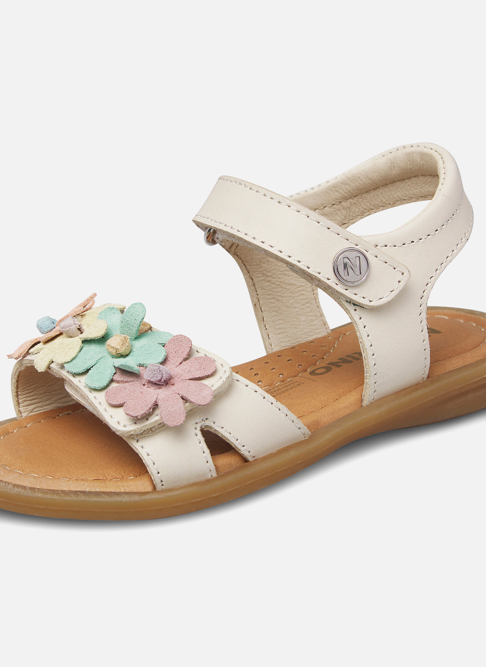 Sandales Sandales NINDY Cognac- fille blanc Naturino Sandales Sandales NINDY Cognac- fille blanc Blanc
