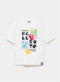 Tee-shirts SHL_VIZSLA_FALLGUYS garçon blanc
