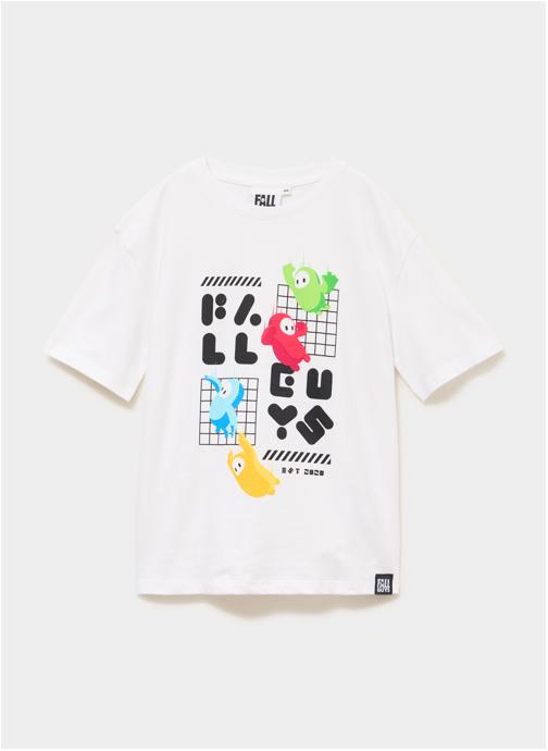 FALL GUYS Tee-shirts SHL_VIZSLA_FALLGUYS garçon blanc