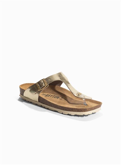 Bayton Sandales MERCURE femme or et bronze