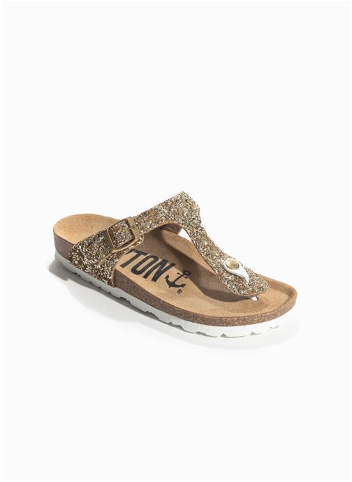 Bayton Sandales MERCURE femme or et bronze