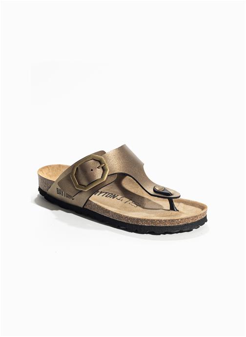 Bayton Sandales MERCURE femme or et bronze