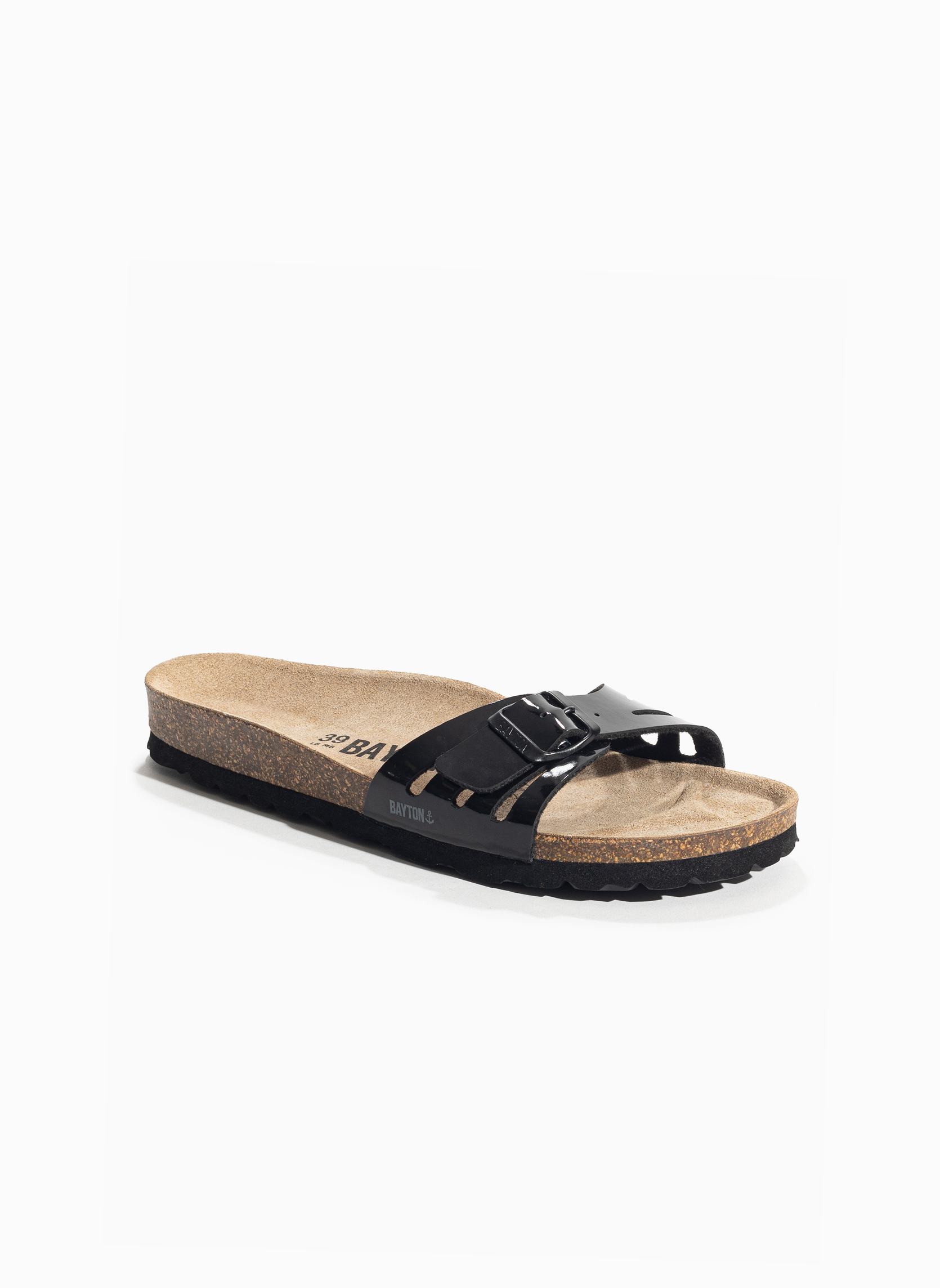 Sandales VELOURS femme noir Bayton Sandales VELOURS femme noir Noir