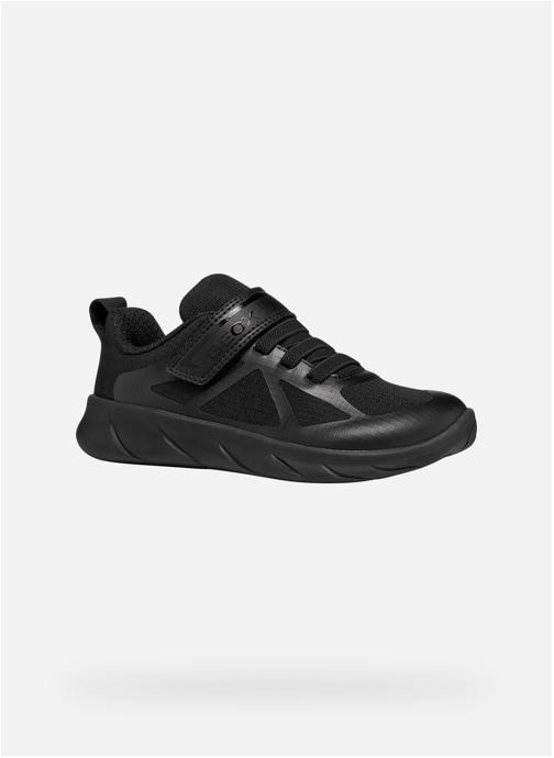 Geox Baskets basses J FOOT-RUN BOY garçon noir