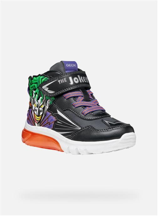 Geox Baskets basses J CIBERDRON BOY garçon noir