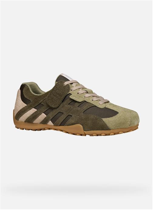 Geox Baskets basses U SNAKE homme vert