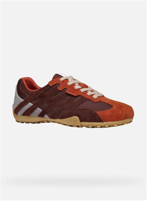 Geox Baskets basses U SNAKE homme orange