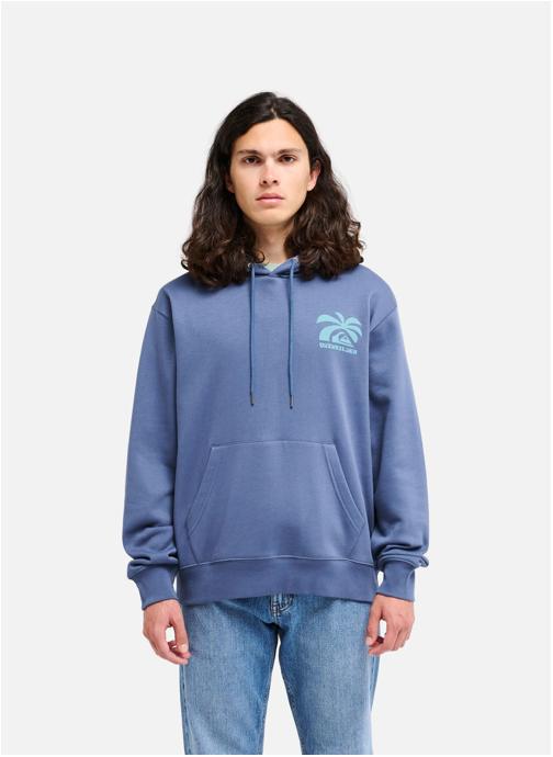 Quiksilver Sweats à capuche Salt Water Palm Rise homme bleu