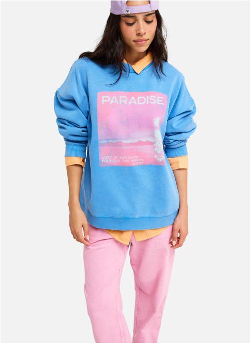 Roxy Sweats à capuche Lineup femme bleu
