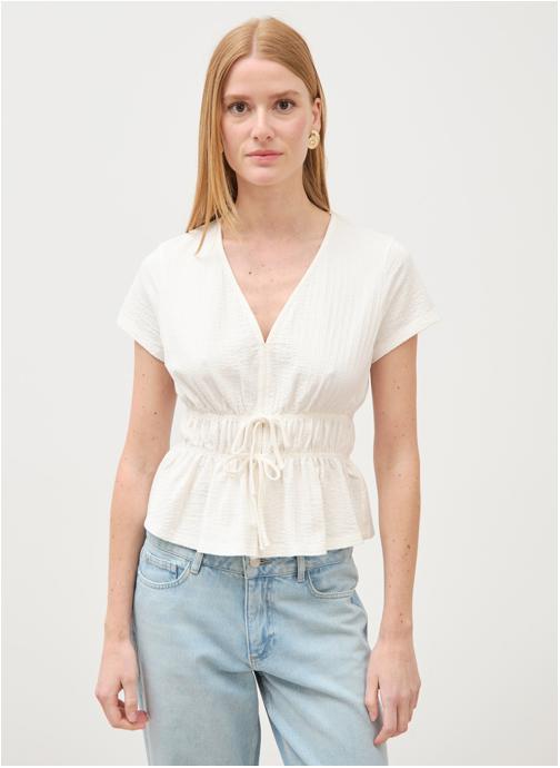 Bonobo Tee-shirts LOVEFESTCOUF femme blanc