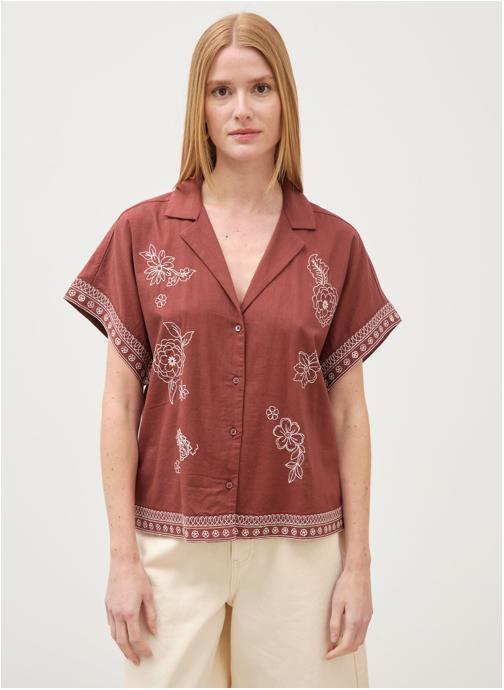 Bonobo Chemises ALOHACHEMF femme marron
