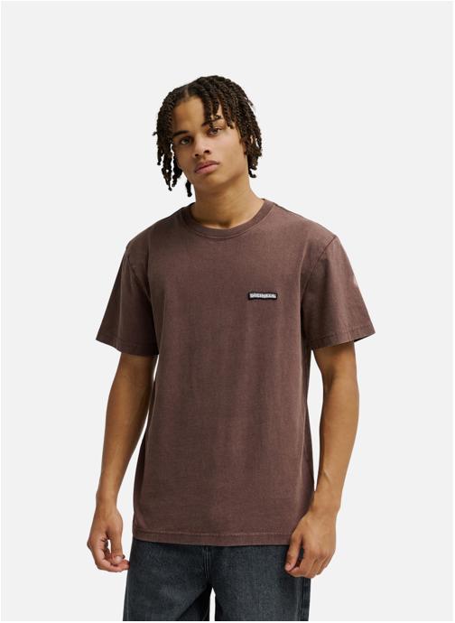 DC Shoes Tee-shirts Patch It Washed homme marron