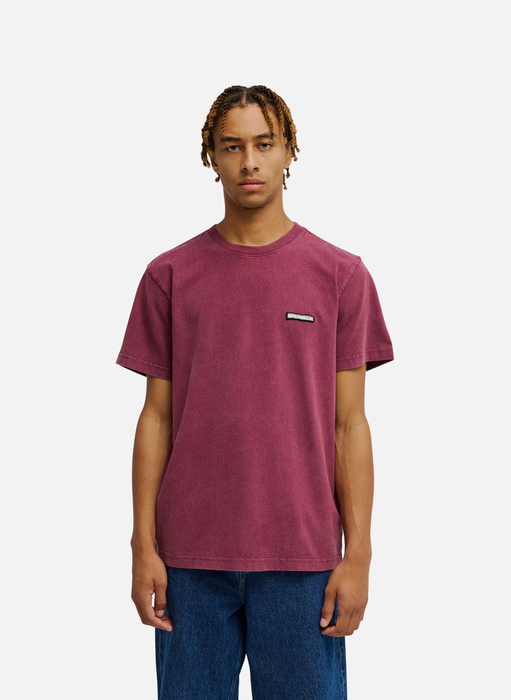 Tee-shirts Patch It Washed homme rouge DC Shoes Tee-shirts Patch It Washed homme rouge Rouge