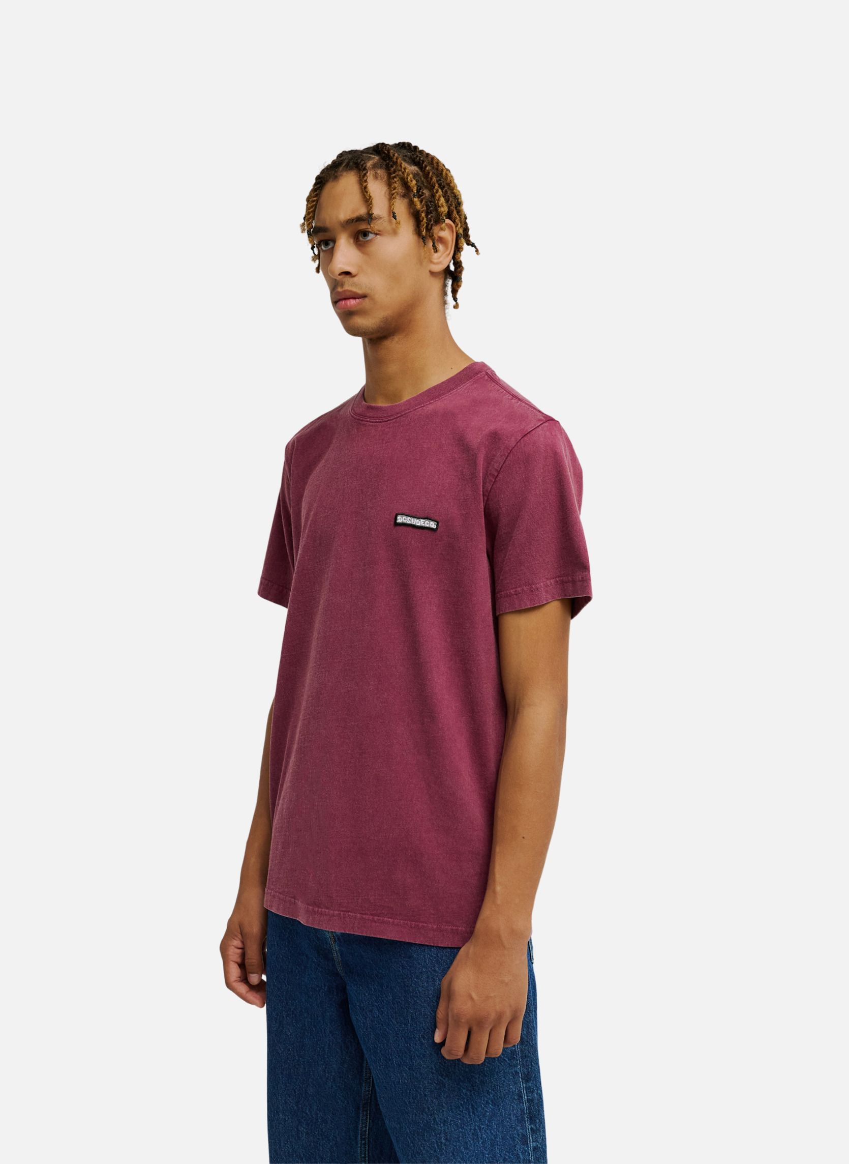 Tee-shirts Patch It Washed homme rouge DC Shoes Tee-shirts Patch It Washed homme rouge Rouge