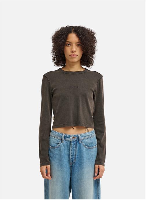 Element Tee-shirts Lowcase Crop femme noir
