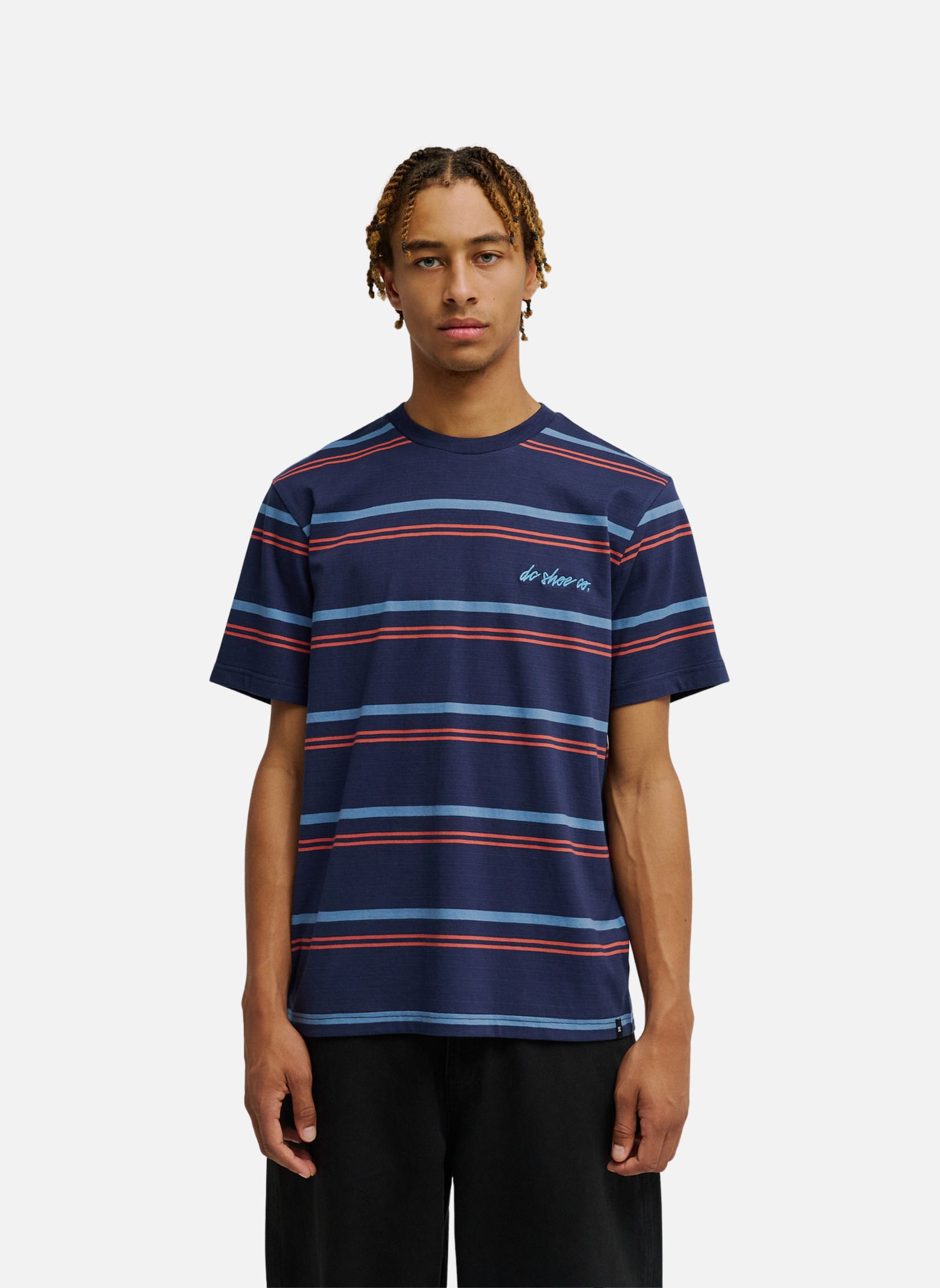 Tee-shirts Sheriff Stripe homme bleu DC Shoes Tee-shirts Sheriff Stripe homme bleu Bleu