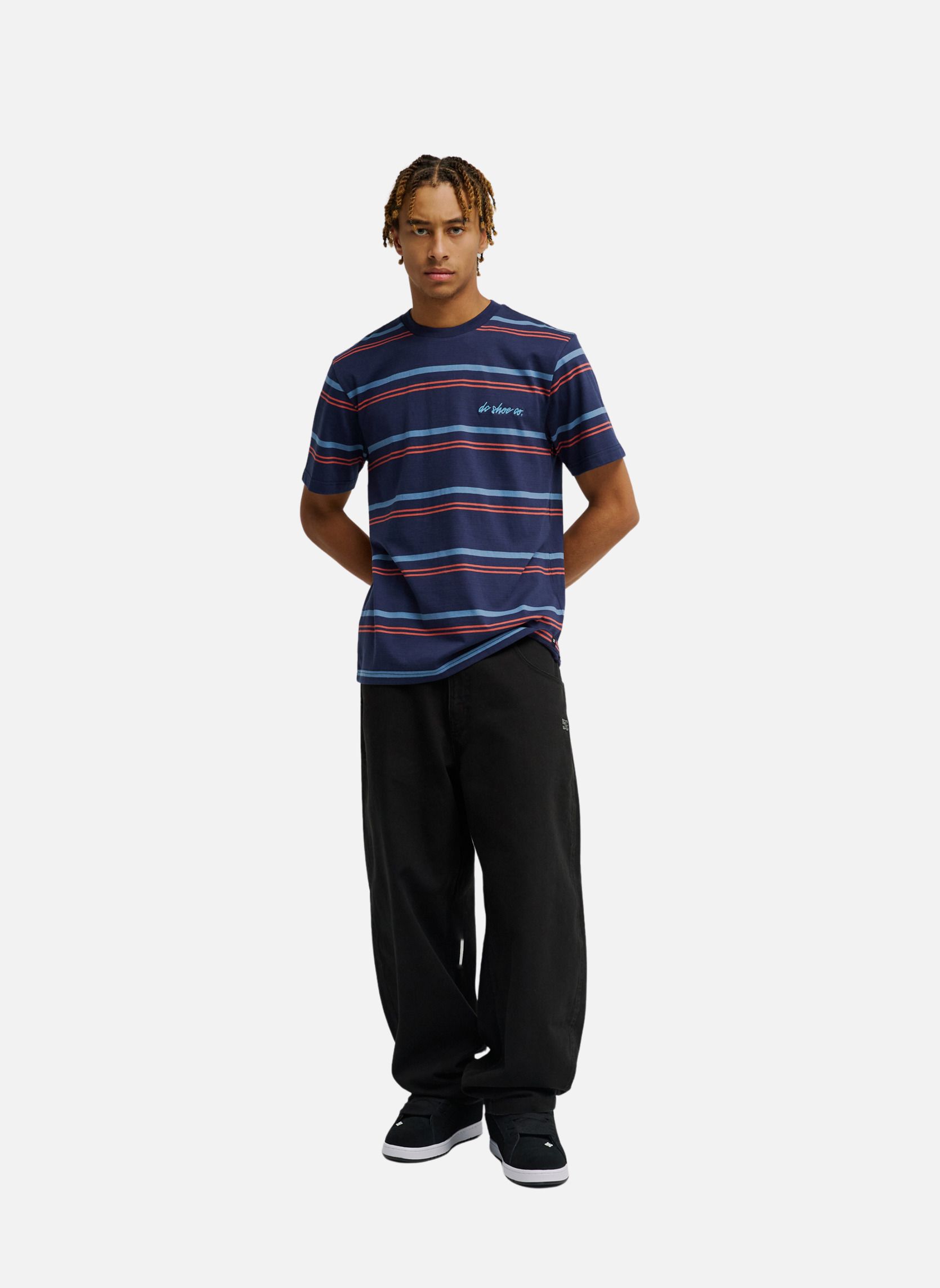 Tee-shirts Sheriff Stripe homme bleu DC Shoes Tee-shirts Sheriff Stripe homme bleu Bleu