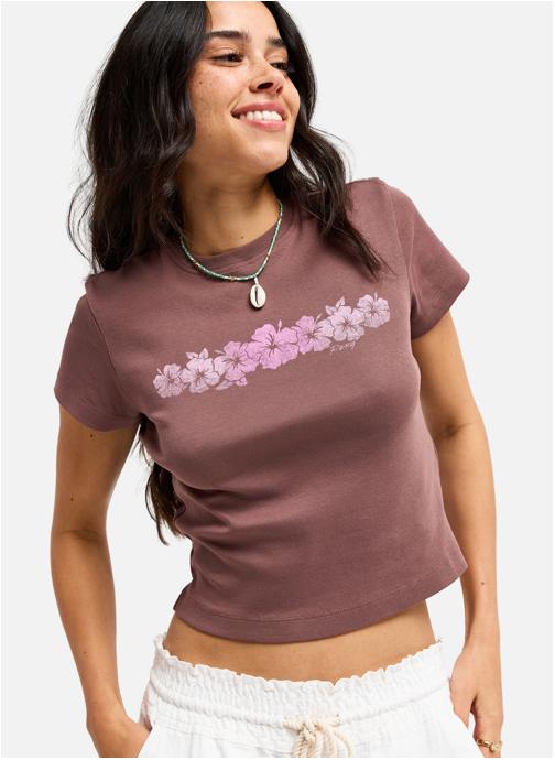 Roxy Tee-shirts Beach Love femme marron