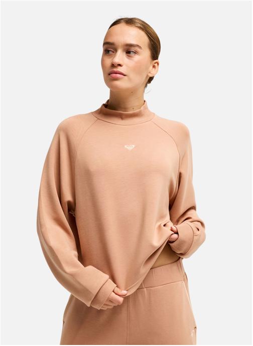 Roxy Sweats à capuche Rise & Vibe Sweet High Neck femme marron