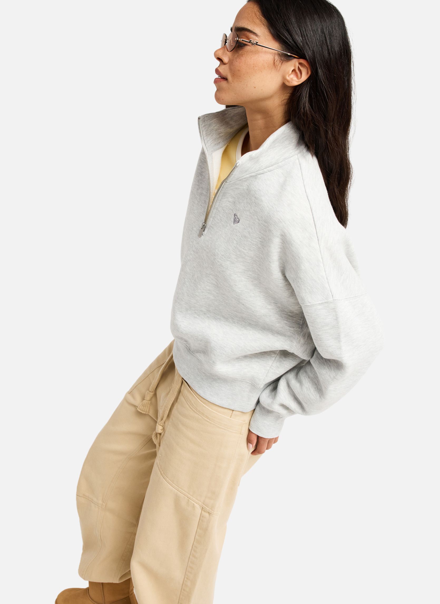 Sweats à capuche Everfree femme gris Roxy Sweats à capuche Everfree femme gris Gris