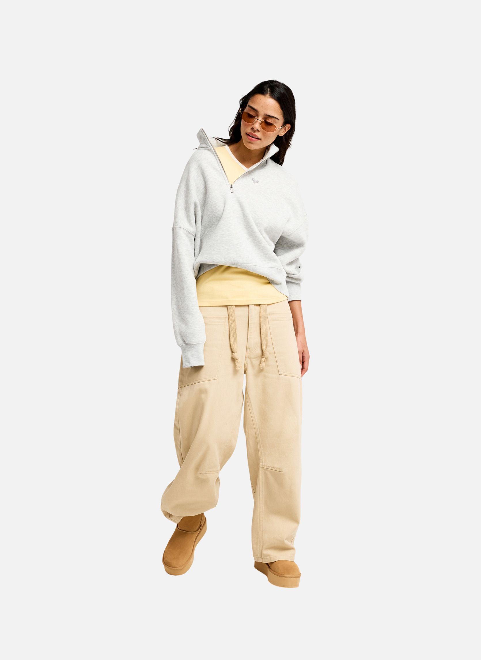 Sweats à capuche Everfree femme gris Roxy Sweats à capuche Everfree femme gris Gris