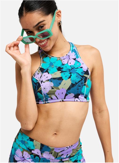 Roxy Hauts de maillot brassière Roxy Active Crop Top femme violet