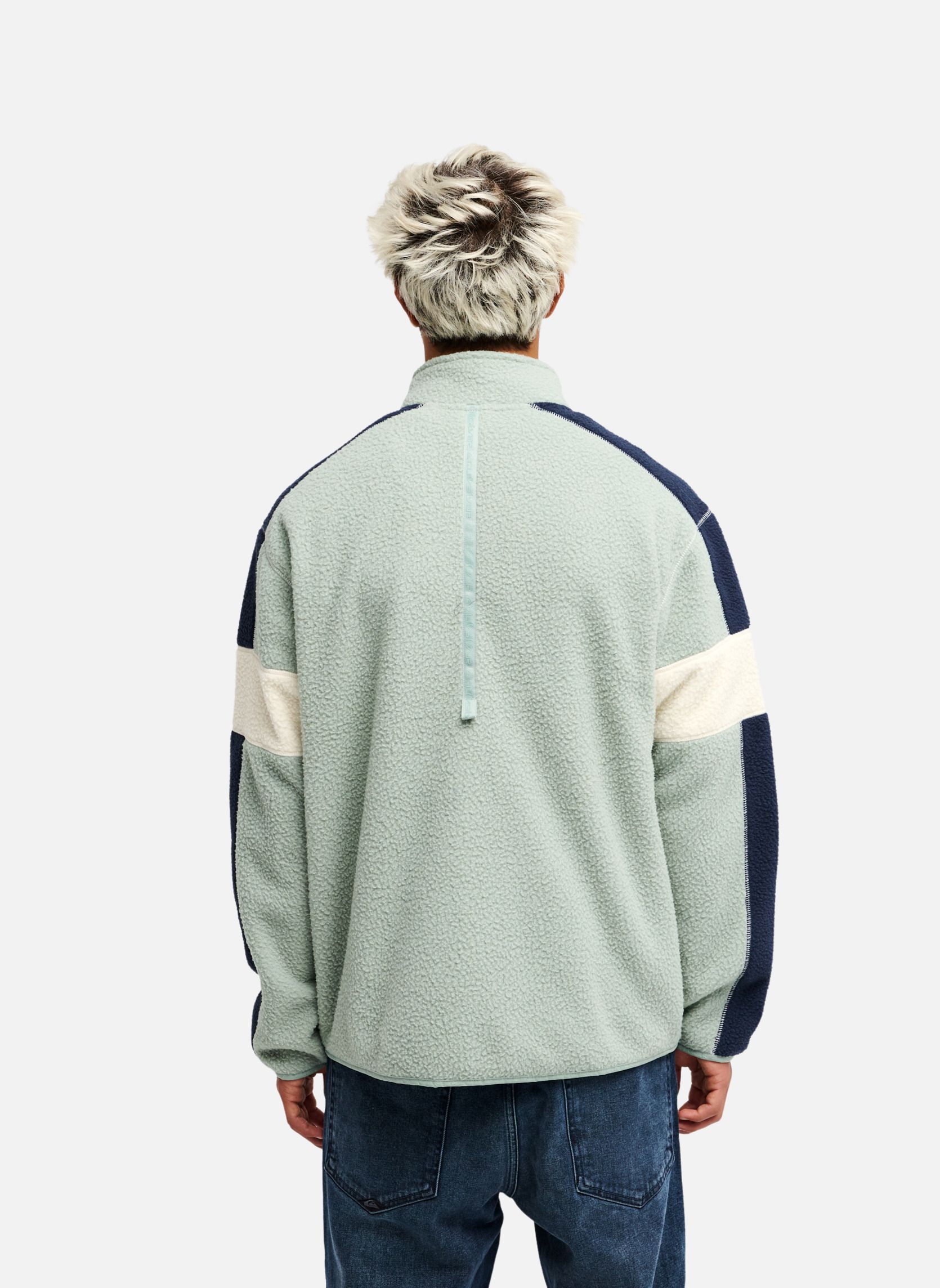 Vestes polaires Clean Coast Block homme vert Quiksilver Vestes polaires Clean Coast Block homme vert Vert