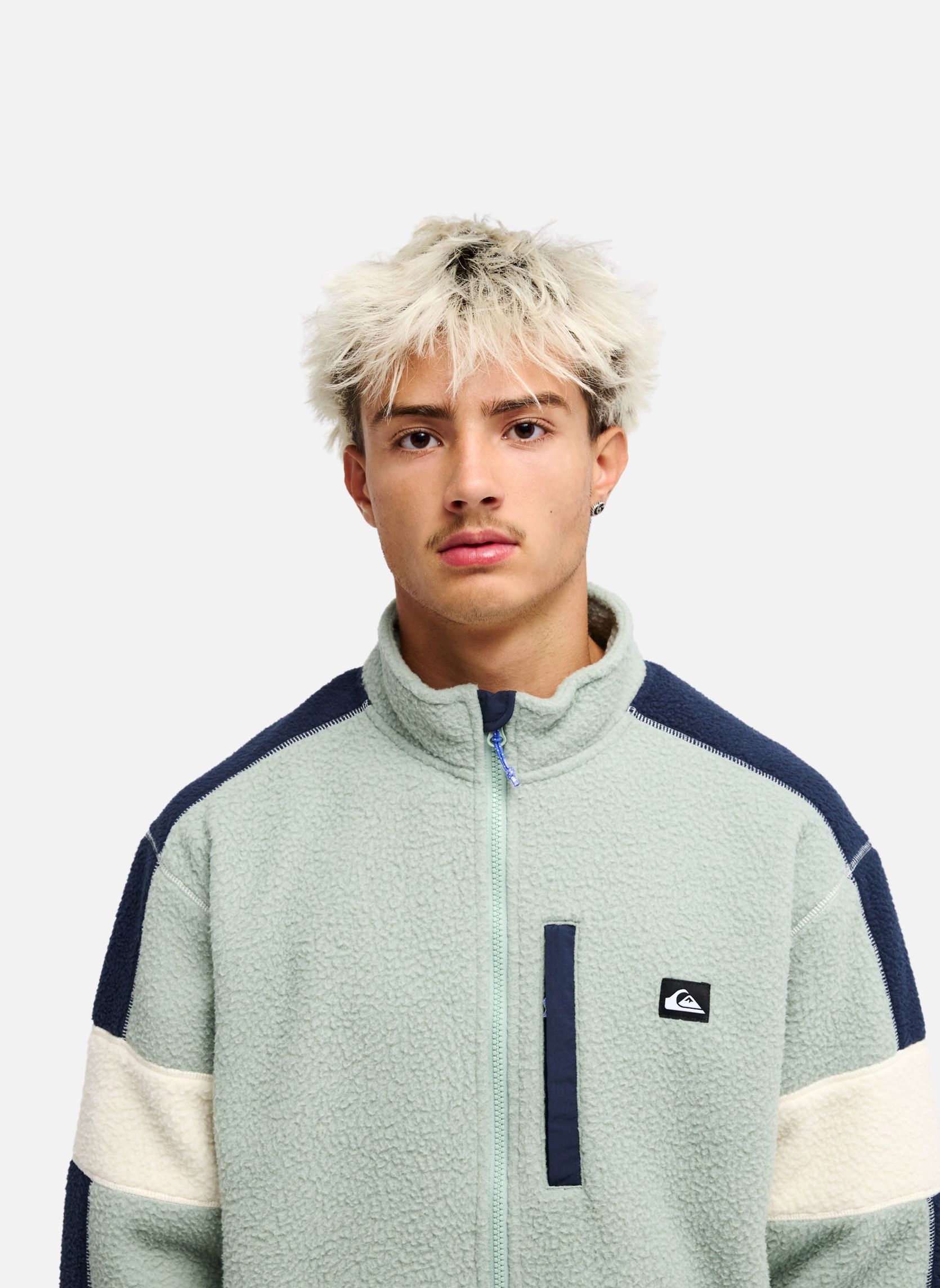 Vestes polaires Clean Coast Block homme vert Quiksilver Vestes polaires Clean Coast Block homme vert Vert