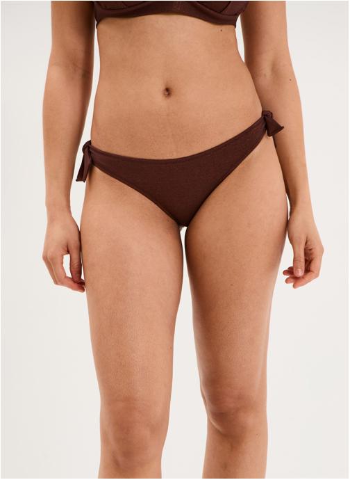 WAMEA BEACH Bas de maillot culotte CANNESCULNOUETTE femme marron