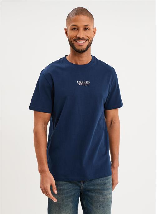 CREEKS Tee-shirts CRE1TEELETTER homme bleu