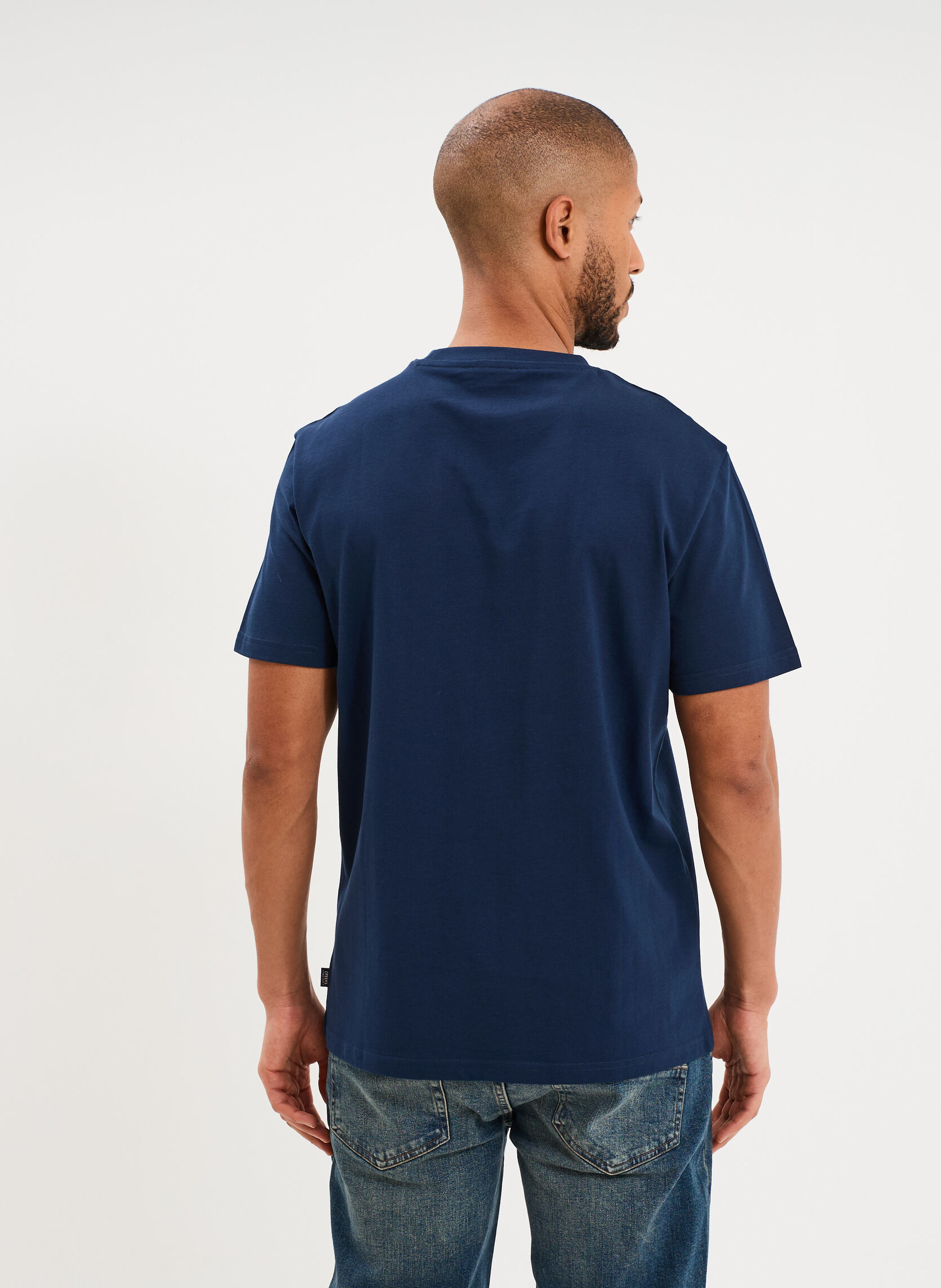 Tee-shirts CRE1TEELETTER homme bleu CREEKS Tee-shirts CRE1TEELETTER homme bleu Bleu foncé