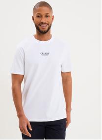 Tee-shirts CRE1TEELETTER homme bleu