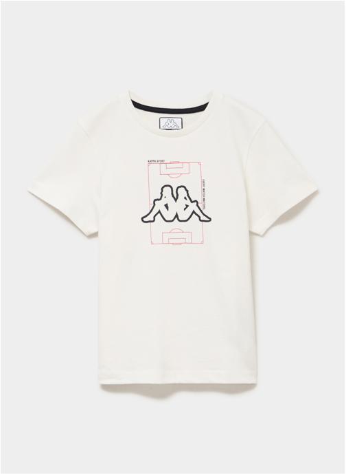 Kappa Tee-shirts KAPPA2_37257NW490_IRUNZ garçon blanc