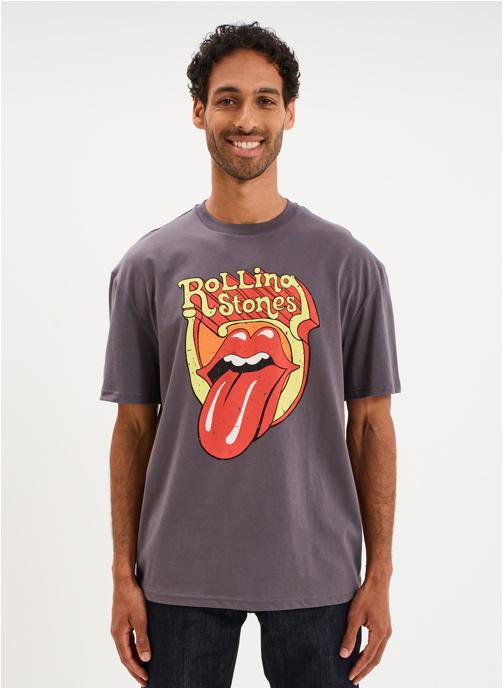 The Rolling Stones Tee-shirts SHL_CROQUANT_ROLLING homme gris