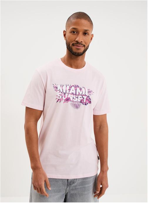 CREEKS Tee-shirts CRE1TAPIOCA_MIAMIPINK homme rose