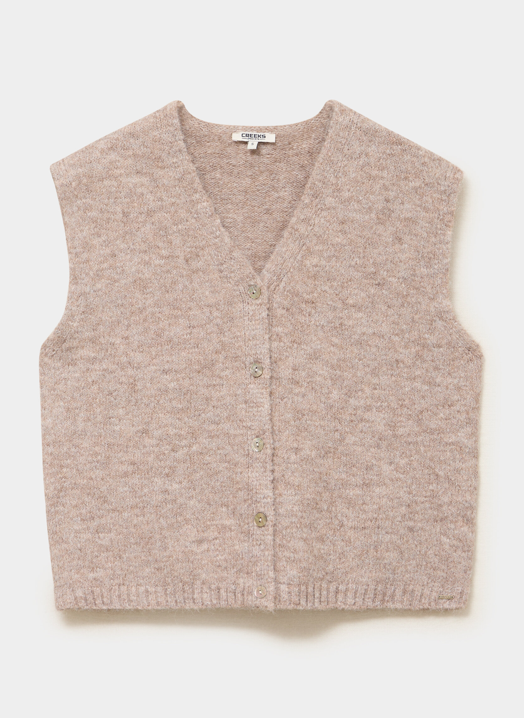 Gilets CRE3_MCHOCOLAT femme beige CREEKS Gilets CRE3_MCHOCOLAT femme beige Beige