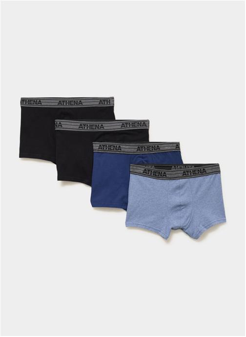 ATHENA Caleçons X4BOXERECOPACK homme bleu