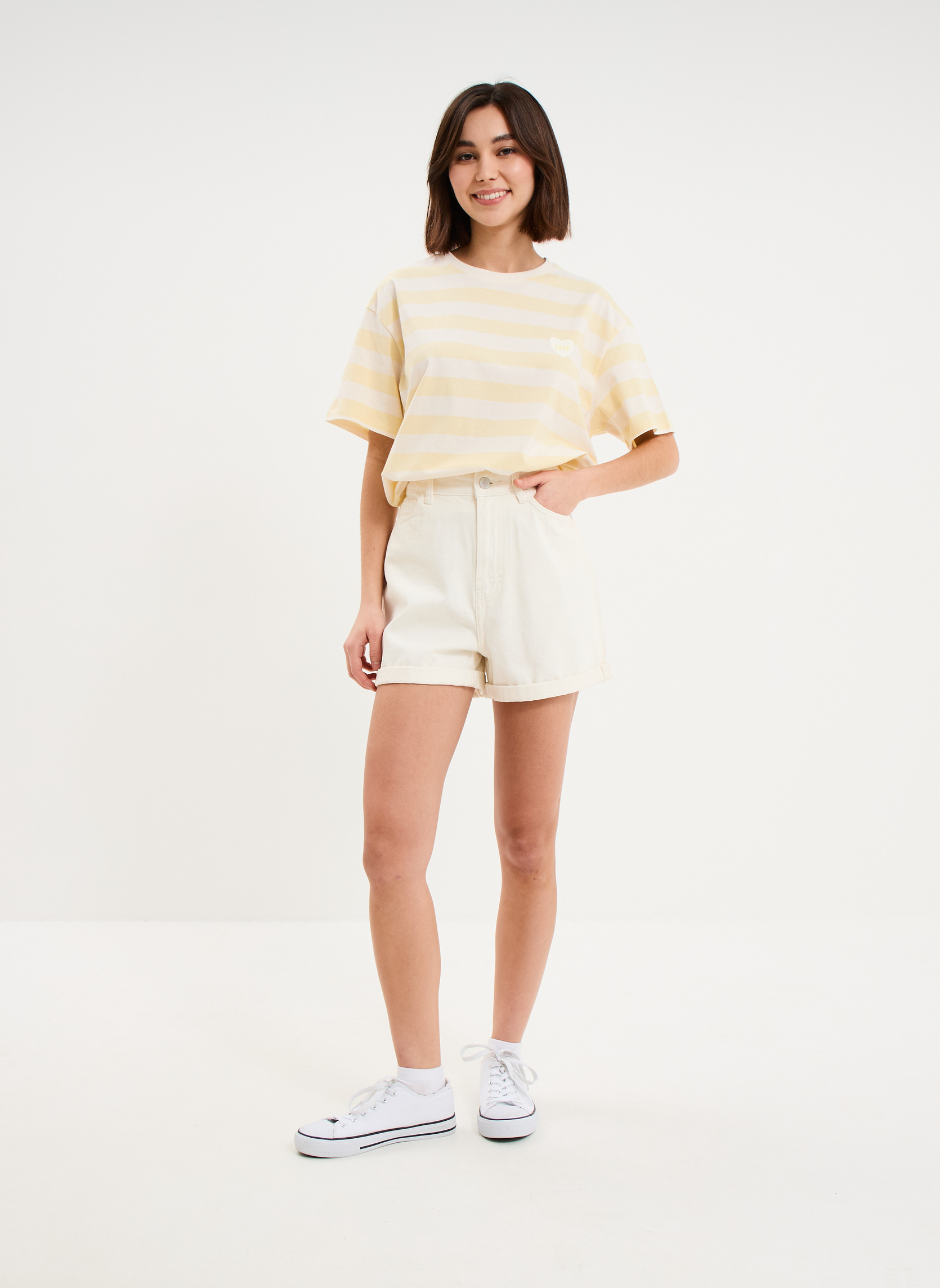 Shorts CRE3_SHARKY26TWILL femme blanc CREEKS Shorts CRE3_SHARKY26TWILL femme blanc Blanc