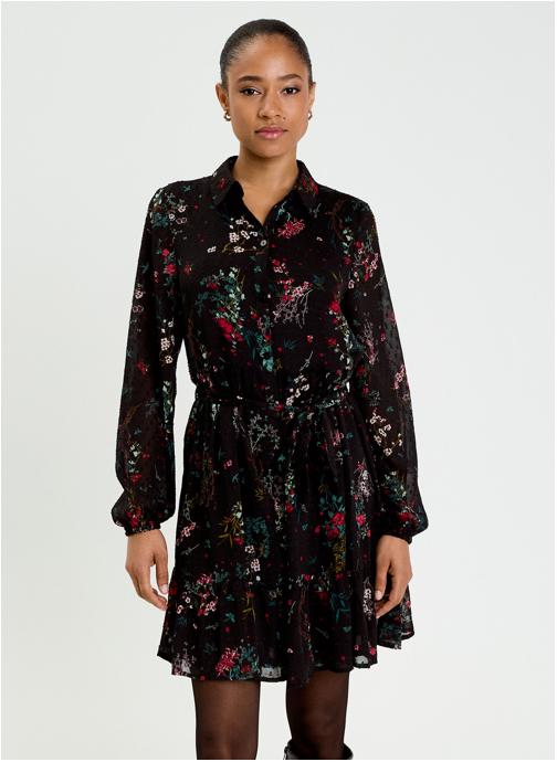 Cache Cache Robes ROCHEFLOR femme noir
