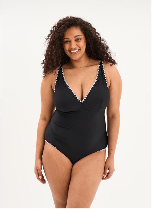 WAMEA BEACH 1 pièce NANOUSHKA1PCETRIANGLES femme noir