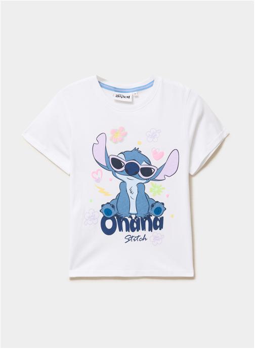Stitch Tee-shirts SHL_HONORABLE fille blanc