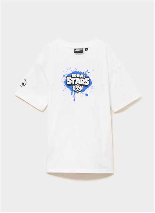 BRAWL STARS Tee-shirts FU_BEAGLE_BRAWLSTARS garçon blanc