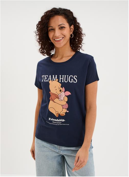 Winnie l'ourson Tee-shirts SHL_ROMARIN_WINNIE femme bleu