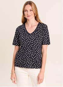 Tee-shirts TIBRIDOTS femme noir