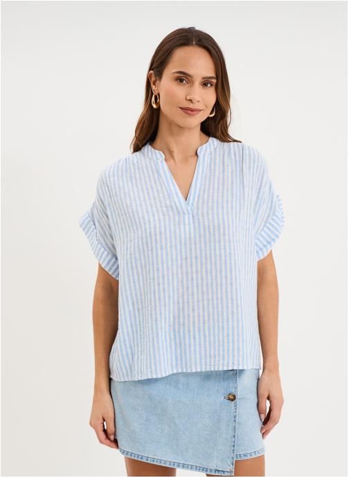 CREEKS Blouses CRE3_CBICOSTRIPE femme bleu