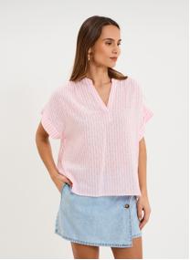 Blouses CRE3_CBICOSTRIPE femme bleu